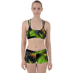 Machine Technology Circuit Electronic Computer Technics Detail Psychedelic Abstract Pattern Perfect Fit Gym Set by Sarkoni