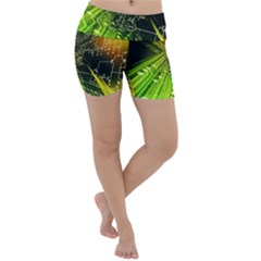 Machine Technology Circuit Electronic Computer Technics Detail Psychedelic Abstract Pattern Lightweight Velour Yoga Shorts by Sarkoni
