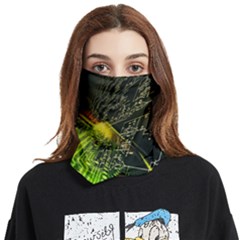 Machine Technology Circuit Electronic Computer Technics Detail Psychedelic Abstract Pattern Face Covering Bandana (two Sides) by Sarkoni