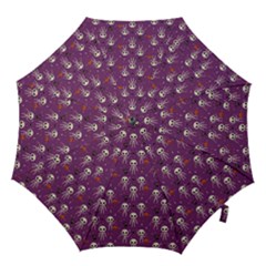 Skull Halloween Pattern Hook Handle Umbrellas (large) by Ndabl3x