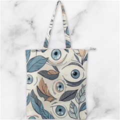 Eyes Pattern Double Zip Up Tote Bag by Valentinaart