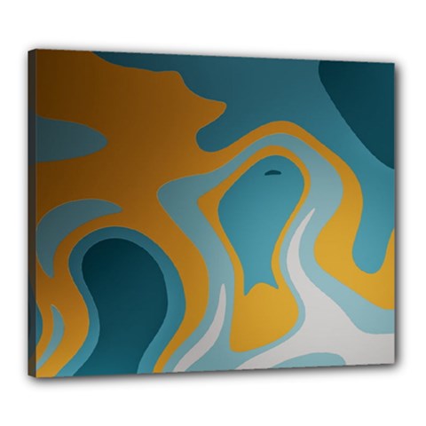 Cartoon, Elma, Corazones Canvas 24  X 20  (stretched)