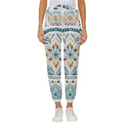 Boho Pattern Women s Cropped Drawstring Pants by Valentinaart