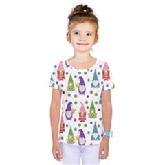 Gnomes Seamless Fantasy Pattern Kids  One Piece T-shirt