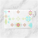 Christmas Cross Stitch Pattern Effect Holidays Symmetry Canvas Cosmetic Bag (Large) View2