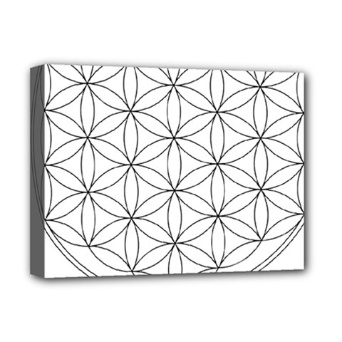 Black And White Pattern T- Shirt Black And White Pattern 2 Deluxe Canvas 16  X 12  (stretched)  by EnriqueJohnson