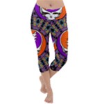 Gratefuldead Grateful Dead Pattern Lightweight Velour Capri Yoga Leggings