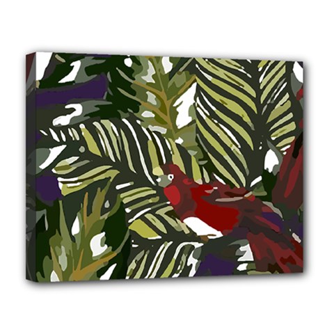 Hawaii T- Shirt Hawaii Pattern Garden T- Shirt Canvas 14  X 11  (stretched) by EnriqueJohnson