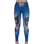 Cats Funny Lightweight Velour Classic Yoga Leggings