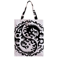 Ying Yang Tattoo Zipper Classic Tote Bag