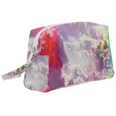 Clouds Multicolor Fantasy Art Skies Wristlet Pouch Bag (large) by Ket1n9