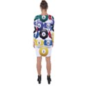 Racked Billiard Pool Balls Asymmetric Cut-Out Shift Dress View2