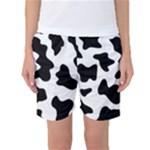 Animal-print-black-and-white-black Women s Basketball Shorts