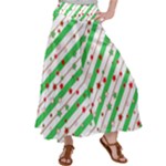 Christmas Paper Stars Pattern Texture Background Colorful Colors Seamless Women s Satin Palazzo Pants