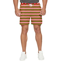 Christmas-paper-scrapbooking-pattern- Men s Runner Shorts by Grandong