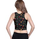 Christmas Pattern Texture Colorful Wallpaper Racer Back Crop Top View2