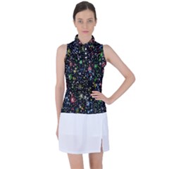 Illustration Universe Star Planet Women s Sleeveless Polo T-shirt by Grandong