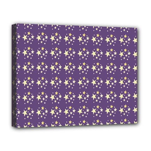 Background Wallpaper Space Universe Pattern Canvas 14  X 11  (stretched) by Pakjumat