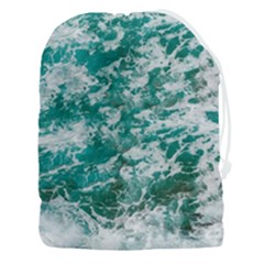 Blue Ocean Waves 2 Drawstring Pouch (3xl) by Jack14