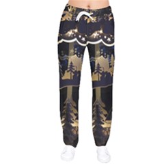 Christmas-advent-candle-arches Women Velvet Drawstring Pants by Amaryn4rt