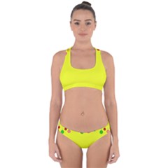 Christmas-bowls-garland-decoration Cross Back Hipster Bikini Set by Amaryn4rt