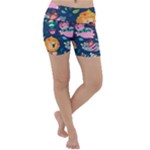 Funny-animal Christmas-pattern Lightweight Velour Yoga Shorts
