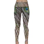 Peacock-feathers-pattern-colorful Lightweight Velour Classic Yoga Leggings