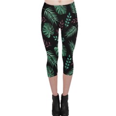 Animals Galaxy Space Capri Leggings 