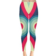 Circle Pattern Repeat Design Everyday Leggings  by Pakjumat