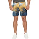 Abstract Marble Design Background Men s Runner Shorts View1