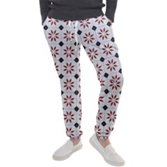 Tile Pattern Design Flowers Men s Jogger Sweatpants by Pakjumat
