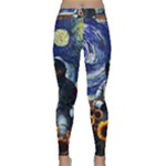 Starry Surreal Psychedelic Astronaut Space Classic Yoga Leggings