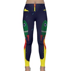 Rocket Halftone Astrology Astronaut Lightweight Velour Classic Yoga Leggings