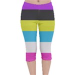 Bigender Flag Copy Velvet Capri Leggings 