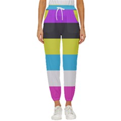 Bigender Flag Copy Women s Cropped Drawstring Pants by Dutashop