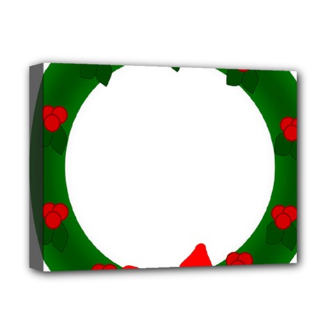 Holiday Wreath Deluxe Canvas 16  X 12  (stretched)  by Amaryn4rt