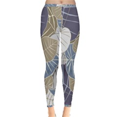 Ackground Leaves Desktop Inside Out Leggings