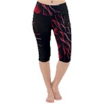 Pattern Design Abstract Background Lightweight Velour Cropped Yoga Leggings