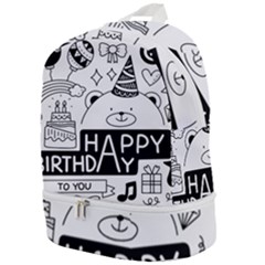 Happy Birthday Celebration Party Zip Bottom Backpack by Sarkoni