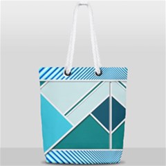 Logo Concept Banner Header Idea Full Print Rope Handle Tote (small) by Amaryn4rt