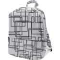 Structure Pattern Network Zip Up Backpack View1