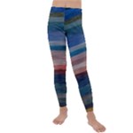 Background Horizontal Lines Kids  Lightweight Velour Leggings