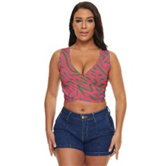Pattern Saying Wavy Women s Sleeveless Wrap Top by Ndabl3x
