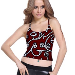 Ethnic Reminiscences Print Design Spaghetti Strap Bra Top by dflcprintsclothing