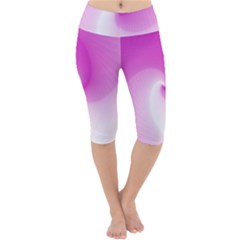 Abstract Spiral Pattern Background Lightweight Velour Cropped Yoga Leggings by Sarkoni