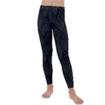Diagonal Square Black Background Kids  Lightweight Velour Leggings