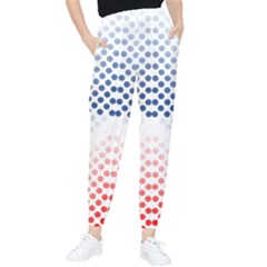 Dots Pointillism Abstract Chevron Women s Tapered Pants by Pakjumat