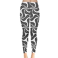 Soft Pattern Repeat Monochrome Everyday Leggings  by Ravend