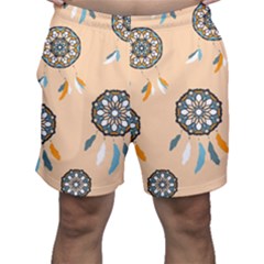 Dreamcatcher Pattern Pen Background Men s Shorts by Ravend