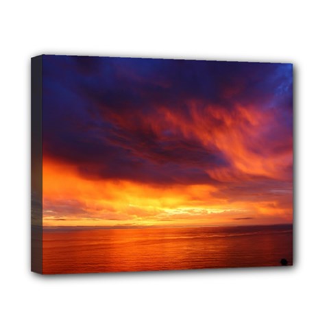 Sunset The Pacific Ocean Evening Canvas 10  X 8  (stretched) by Amaryn4rt